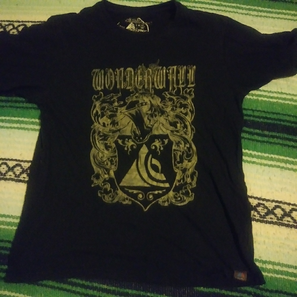 Wonderwall Size Small Black Logo Shirt!